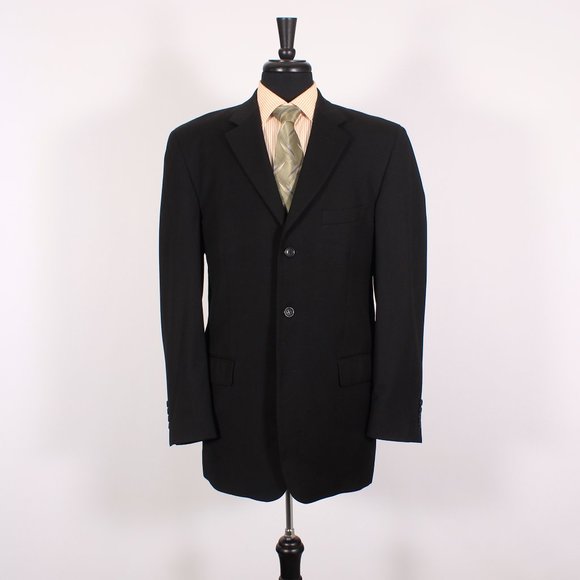 Unbranded Other - Italian 42L Black Sport Coat L974